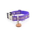 Gallery viewerに画像を読み込む, LOGO20mm 首輪【パープル×SILVER】