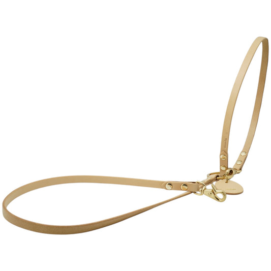 LEATHER 2stay LEAD 12mm【ナチュラル×GOLD】